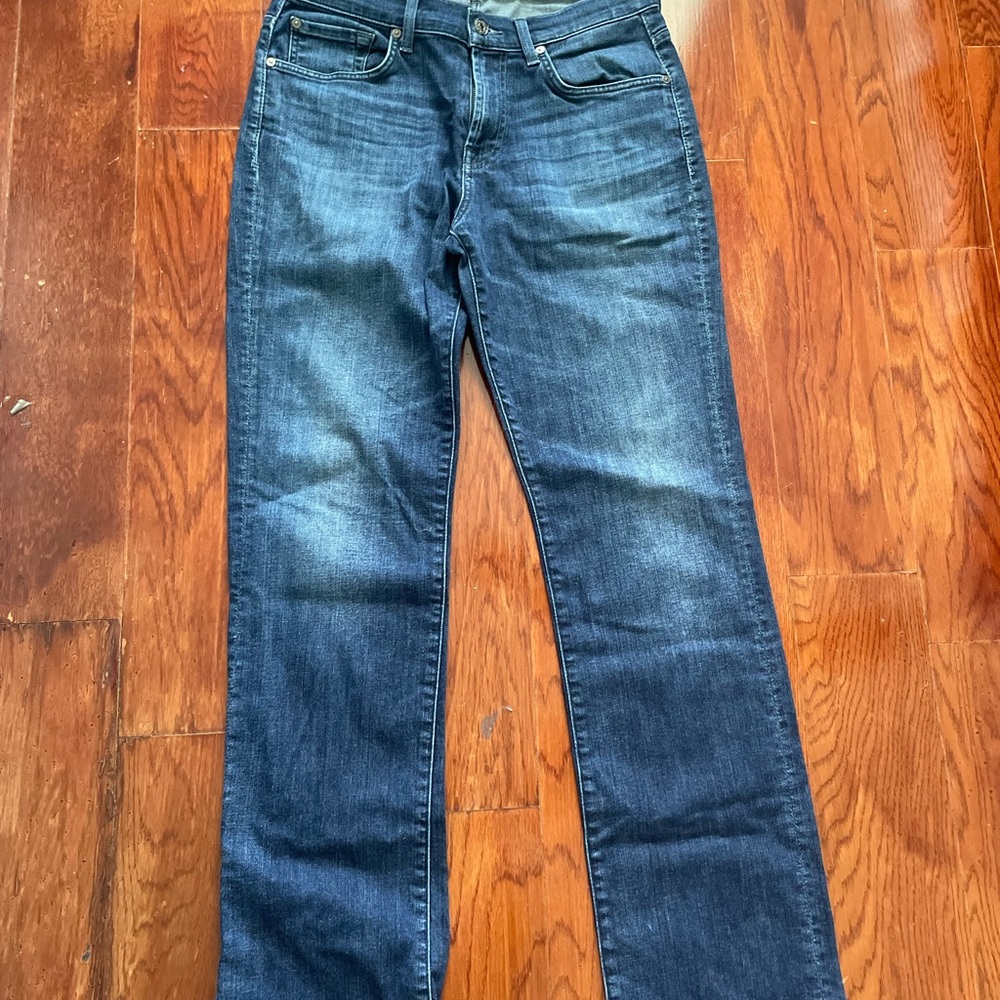 7 For All Mankind Men’s Indigo Blue Slim Jeans